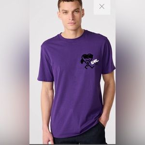 Karl Langerfeld Paris men’s purple tee shirt size M NWT